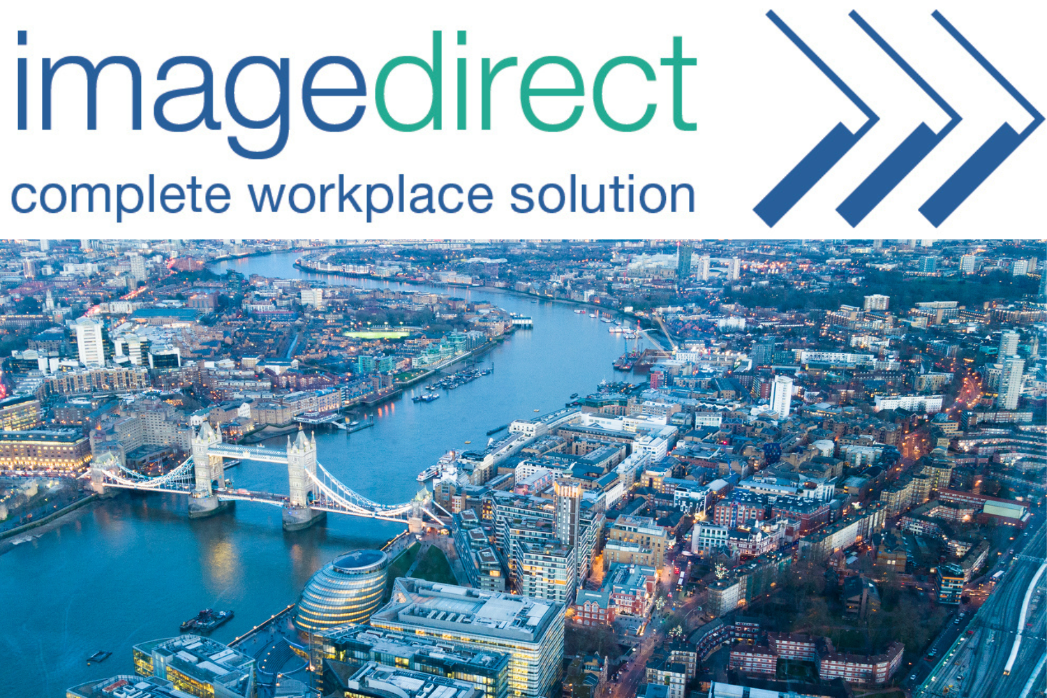 Arial shot of London